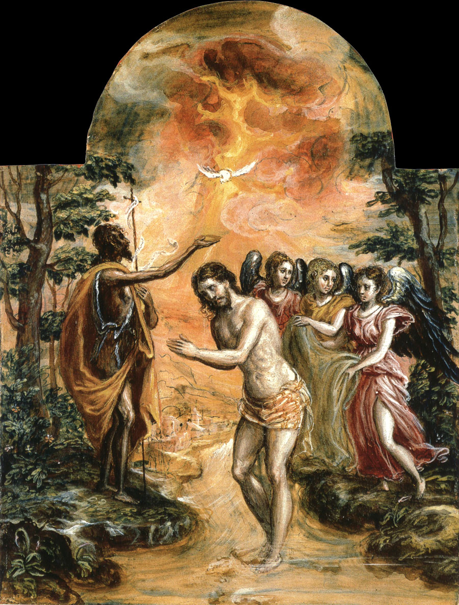 El Greco The Baptism of Christ